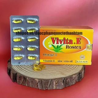 Viên uống VITAMIN E tinh dầu lộ hội hỗ trợ làm đẹp da, trắng sáng da – Hộp 30 viên