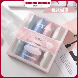 Set bộ 4 Bút Dạ Quang Highlight Đánh Dấu Bút Nhớ màu pastel Monet Colors