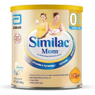 Sữa similac mom Lon 400g date  cho bà bầu Hương Vani [12/2025]
