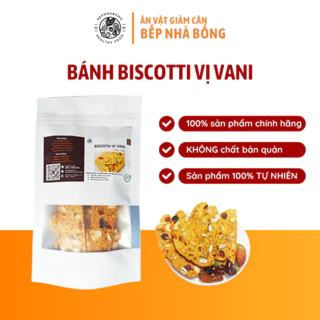 Bánh Hạt Dinh Dưỡng Biscotti Vị Vani Giảm Cân Healthy, Ăn Kiêng Không Đường, Macha Chocolate Vani Mix Bếp Nhà Bống