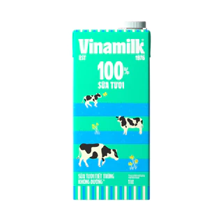 Sữa tươi tiệt trùng Vinamilk không đường hộp 1L