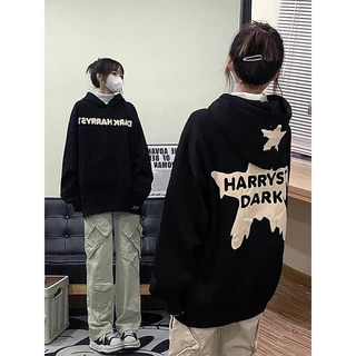 Hoodie - Áo Hoodie Form Rộng Unisex Chất Nỉ Bông In Hình Ngôi Sao Cực Ngầu Nam Nữ Mặc Đều Được