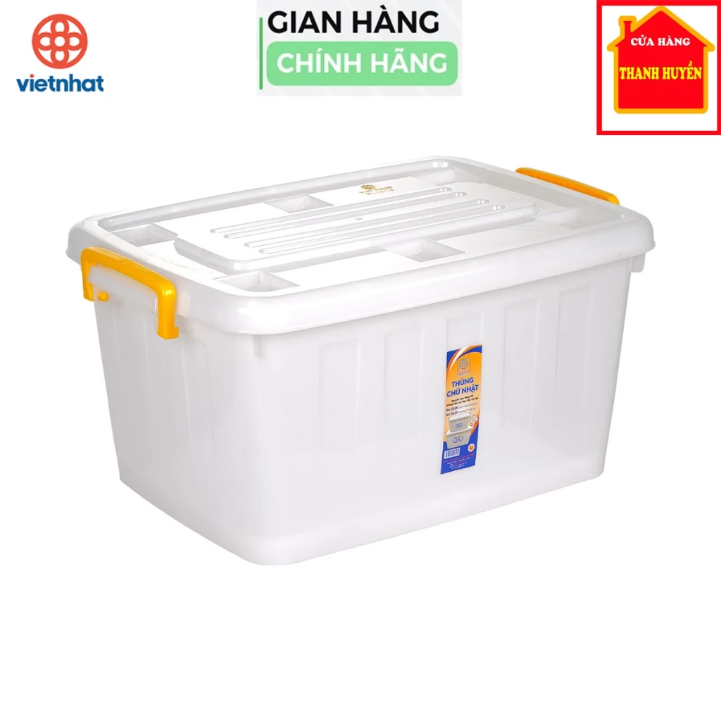 [Chính hãng Việt Nhật] Thùng nhựa đục có bánh xe 30L, 55l Việt Nhật