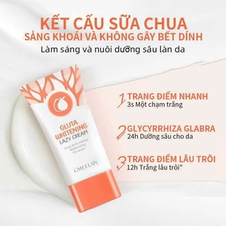 [Hàng chính hãng ]Kem lười nâng tone gmeelan gluta whytening lazy cream 30g