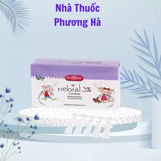 [Chính Hãng] Muối ưu trương Nebial 3% Flaconcini - Dung dịch nhỏ, rửa mũi cho bé