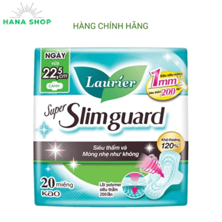 Băng Vệ sinh Laurier Super Slimguard Siêu Mỏng 1mm 22.5cm 20 miếng