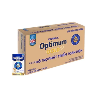 Thùng 48 Hộp Sữa Bột Pha Sẵn Vinamilk Optimum Gold 110ml