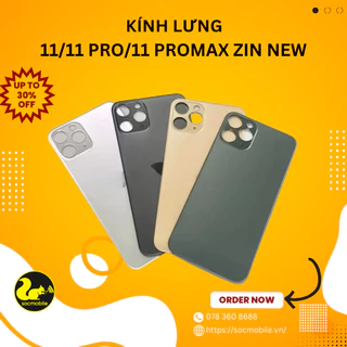 Kính Lưng Thay Thế Cho iP 11/11 Pro/11 Promax - Zin NEW 100%