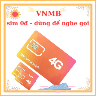 Sim Vietnammobile gói cước 0đ dùng để tạo tài khoản - nghe gọi nhắn tin