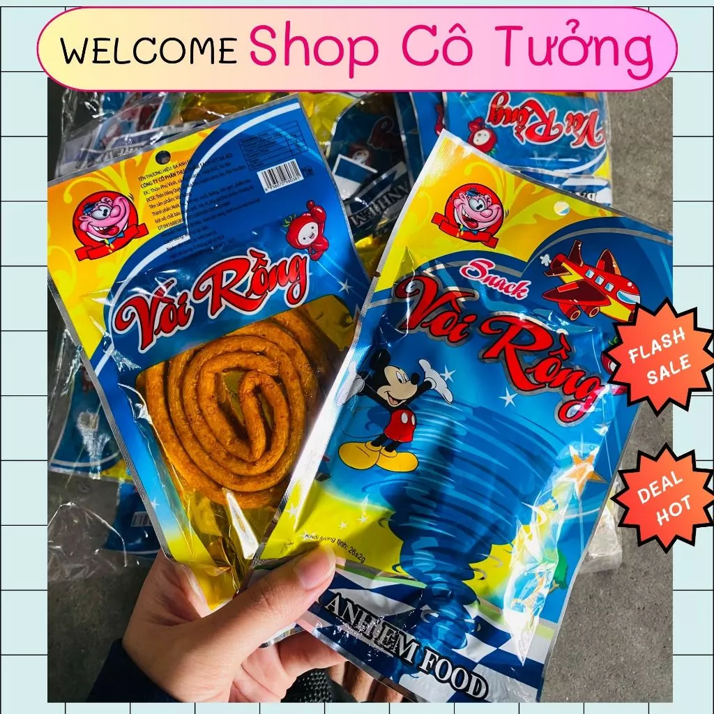 SNACK VÒI RỒNG CAY CAY ĂN VẶT TUỔI THƠ - 3 ANH EM FOOD