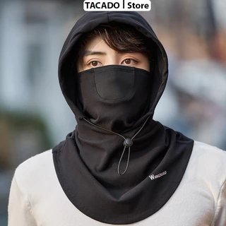 Mũ trùm đầu kèm mặt nạ phong cách Ninja chống giá giữ ấm cho nam nữ  đi xe mùa đông