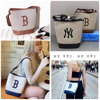 [Full Tag code] Túi bucket ny basic big logo mẫu mới 2022 (clip và ảnh thật) hàng sẵn