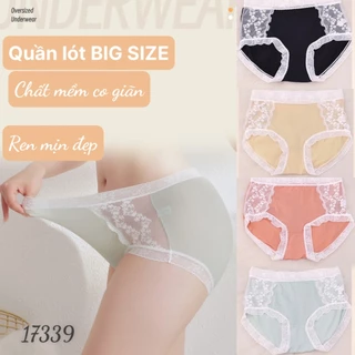 Quần Lót Nữ Bigsize 2 Bên Ren Cao Cấp LinhStyle Quần Lót Chíp Sịp Con Nữ Bigsize Cotton Cao Cấp Kháng Khuẩn 17339