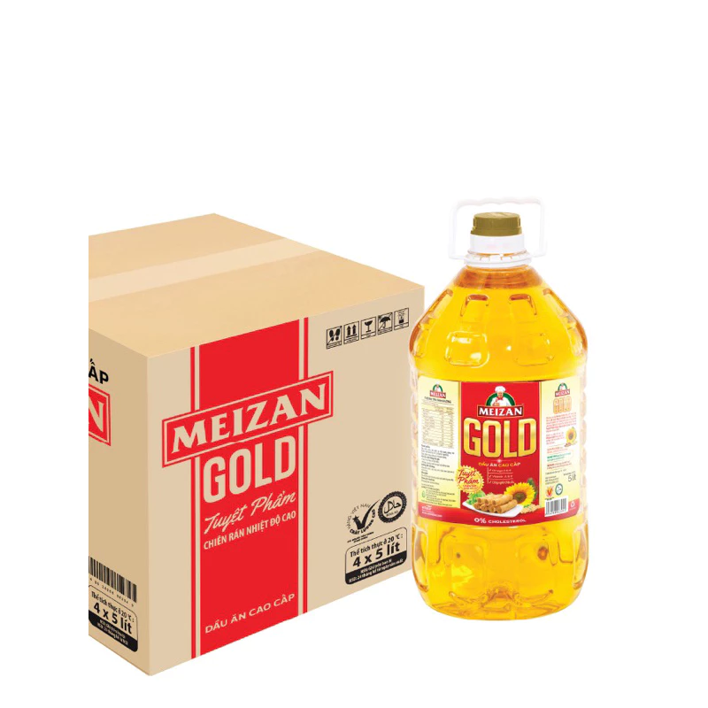 Can dầu ăn Meizan gold 5L