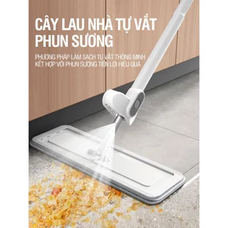 Chổi lau nhà LEANO tiện lợi phun sương tự vắt, Cây lau nhà dễ dàng vệ sinh mọi ngóc ngách trong nhà