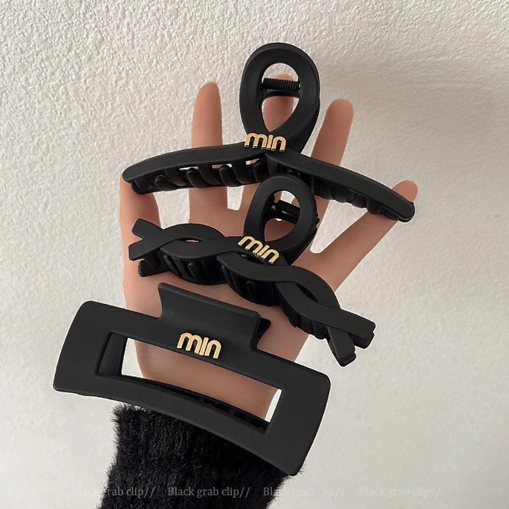 Set 3 kẹp tóc càng cua hàn quốc Minmin Chất liệu nhựa nhám cao cấp🍀FREESHIP🍀Combo 3 kẹp tóc cho nữ phong cách sang chảnh