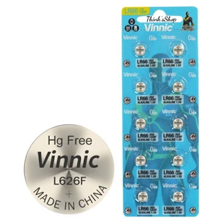 Vỉ 10 Viên Pin VINNIC LR66 / L626F / AG4 / 377 - Hàng Chính Hãng