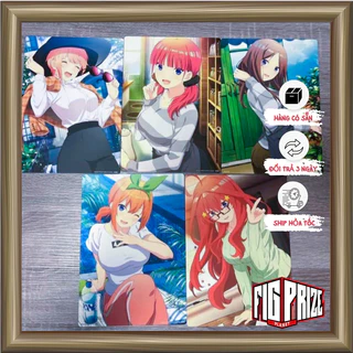 Artboard Móc Khóa và Standee Acrylic Gotoubun no Hanayome giải F G H Trajectory of Tours Set - ICHIBAN KUJI BANDAI NAMCO