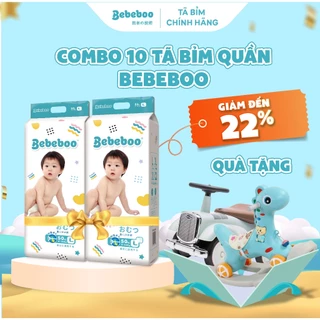 [10 Bịch + Chọn Quà] Combo 10 Bịch Tã/Bỉm Quần BEBEBOO Nhật Bản, Siêu Mềm Mịn,Thấm Hút Và Chống Tràn Vượt Trội