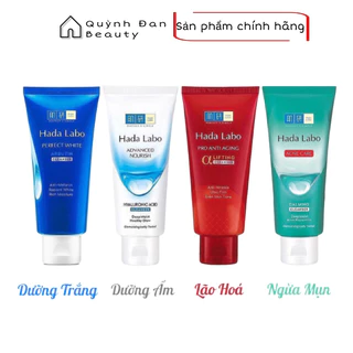 Sữa Rửa Mặt Hada Labo Màu Trắng, Dưỡng Ẩm Tối Ưu, Làm Mịn Da - HadaLabo Advanced Nourish Hyaluron Cleanser 80g