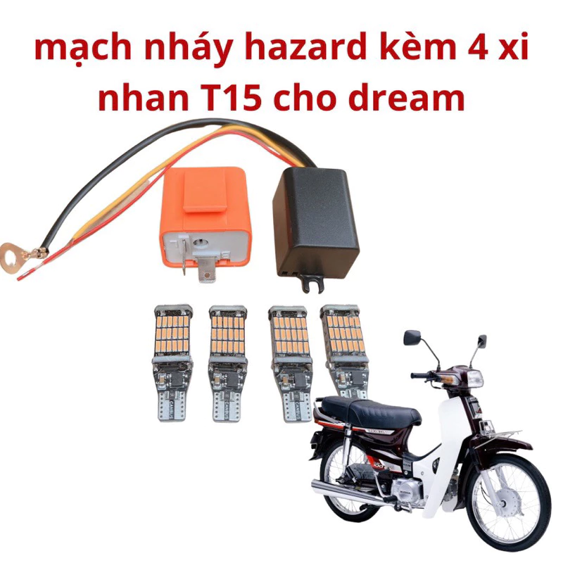 Combo Mạch Haza Đa Năng Kèm Bóng Led T15 Siêu Sáng Lắp Đặt Dream Cực Chất.