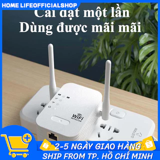 Bộ kích sóng wifi  4 râu tốc độ 300mbps phát xuyên tường kết nối xa sóng mạnh 400Mbps Kiêm Router Kích Wifi Siêu Mạnh