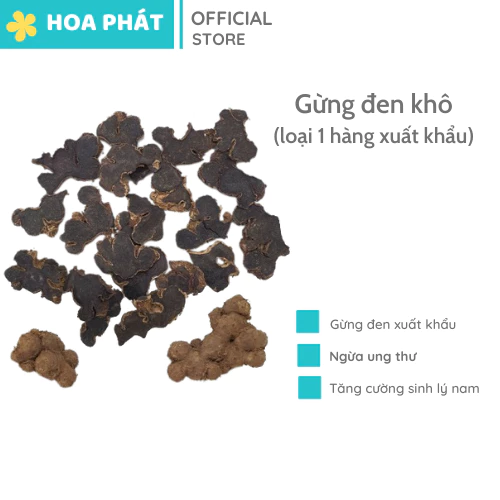 Gừng đen khô (Ngải đen khô) hàng loại 1 xuất khẩu