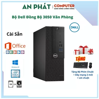 Case máy tính Dell Optiplex 3050 SFF core i5 6500 ram 8GB,ổ cứng SSD 256GB. Tặng bàn di chuột + usb thu WIFI