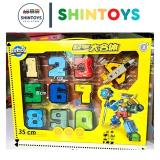 Robot Chữ Số Size Lớn Biến Hình Từ Các Con Số 0 - 9 Đồ Chơi Lắp Ráp Cho Bé Phát Triển Tư Duy - Shintoys