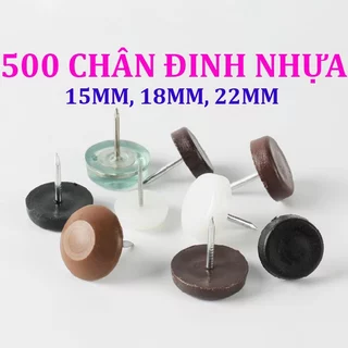 500 Đinh nhựa đầu bằng đóng dưới chân bàn ghế Nguyên Việt có ma sát, không bị trơn