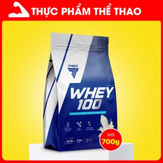 Sữa Tăng Cơ Whey Protein - WHEY 100 700g - 900g  - Hàng Chính Hãng TREC Nutrition - Châu Âu