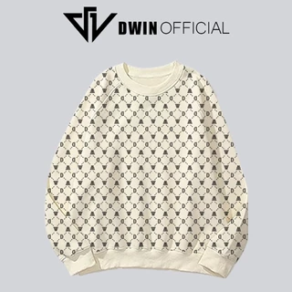 Áo nỉ sweater Logo Monogram DWIN nam nữ chất nỉ bông cotton form rộng unisex oversize hàng local brand