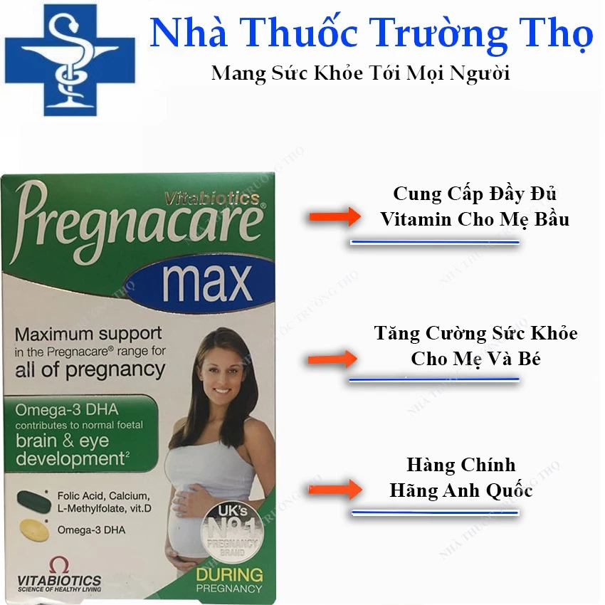 Pregnacare Max - Vitamin Tổng Hợp Cho Bà Bầu,(Hộp 84 Viên) [Chính Hãng]