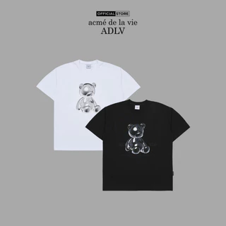 Áo thun ADLV METAL BEAR dáng suông màu đen/trắng - Hàng chính hãng