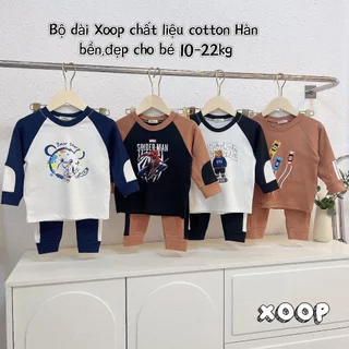 Bộ dài tay XOOP cotton BC in họa tiết dễ thương cho bé (10-20kg) XD41,Đồ bộ thời trang quần áo trẻ em Shop Phúc Yến