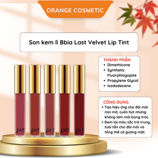 Son kem lì BBIA Last Velvet Lip Tint