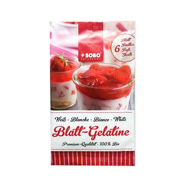 Gelatine hữu cơ Sobo 10g dạng bột/lá