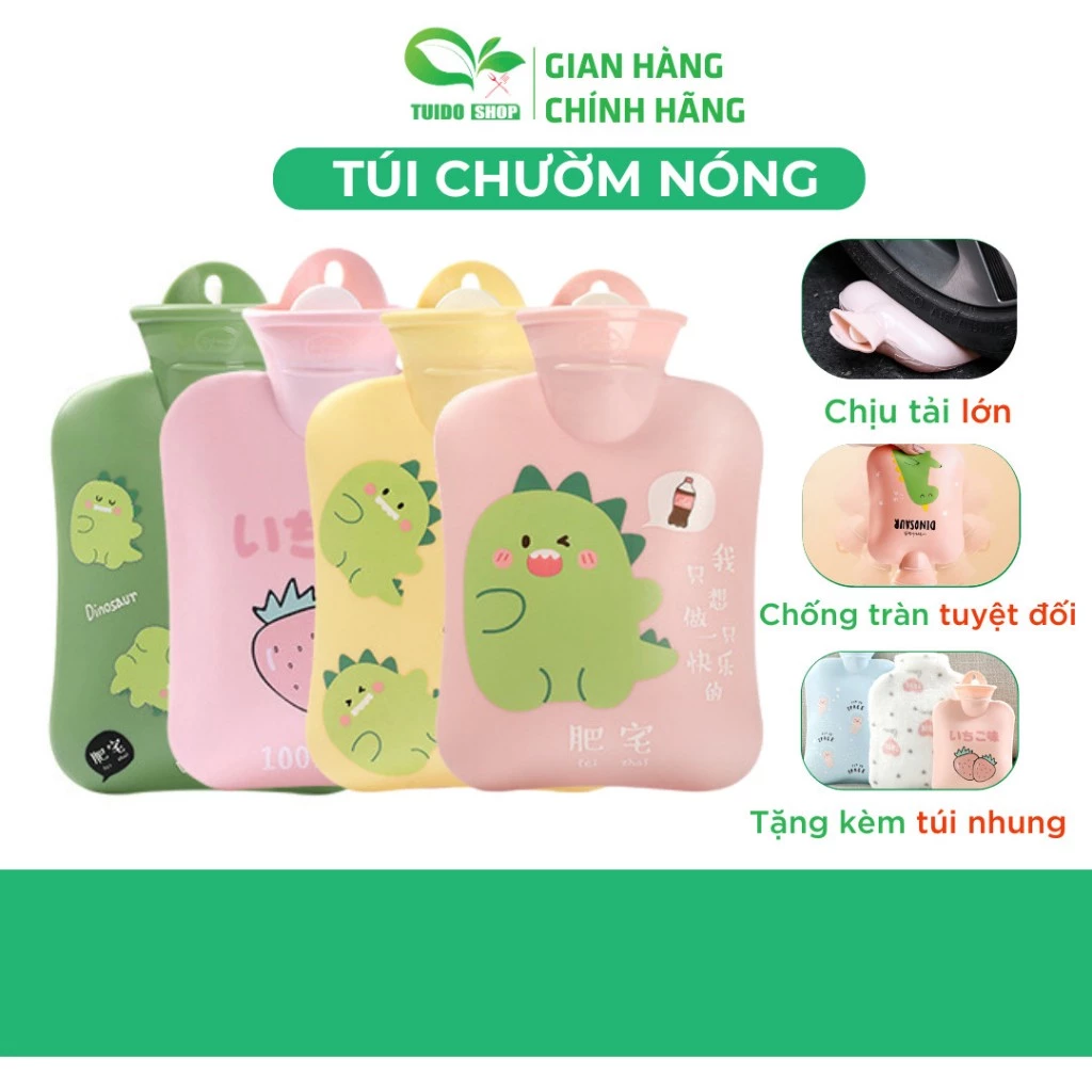 Túi chườm bụng kinh nóng lạnh đa năng TUIDO.STORE -  dùng cho bạn nữ họa tiết cute dễ thương, quà tặng bạn gái