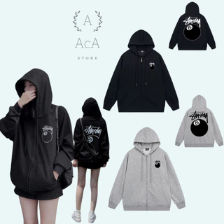 Áo khoác nỉ hoodie Zip Stussy Cao Câp nỉ dày dặn , siêu mịn hàng chuẩn form , chính hãng , tag mác đầy đủ AcA_store