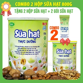 COMBO 2 HỘP Sữa Hạt Thực Dưỡng Soyna 800g, tặng kèm 2 hộp Sữa Hạt 300g và 2 gói Sữa Hạt