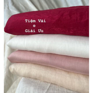 Vải Tơ hàn sang trọng (nhiều màu để chọn) - khổ 1,5m - vải may áo somi, vải may váy đầm, vải may áo dài cách tân