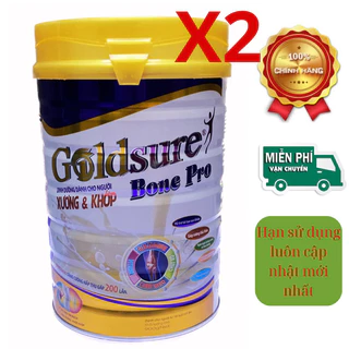 Combo 2 lon sữa bột công thức Goldsure Bone Pro - Dinh dưỡng dành cho người xương khớp (mỗi lon 900g, date 2026).