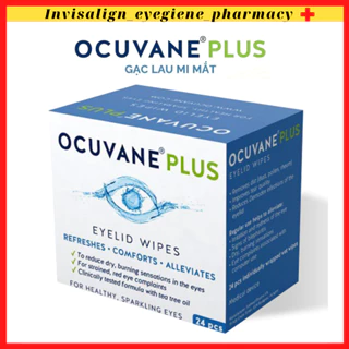 Miếng gạc lau mi mắt OCUVANE PLUS - Hungary lau sạch mắt sau trang điểm, viêm bờ mi, sạch bụi bẩn chất dầu dư thừa mắt