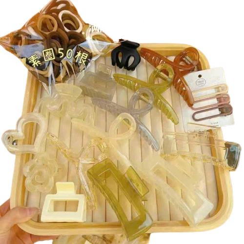 [HCM Giá Rẻ] Set 67 Kẹp Tóc Mix Buộc Tóc Đa Dạng Mẫu Mã Hottrend Phong Cách Hàn Quốc Nhật Bản