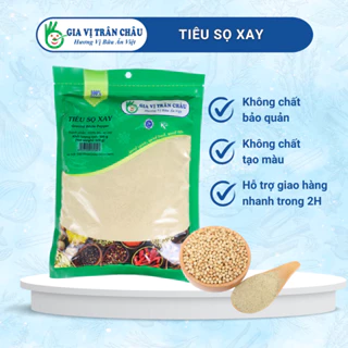 Tiêu sọ xay ( tiêu trắng xay ) gia vị Trân Châu túi 500gram