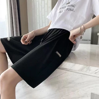 Quần đùi lửng lưng chun co dãn unisex