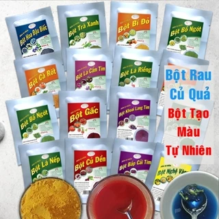 Bột nấu xôi làm bánh tạo màu thực phẩm 100% tự nhiên, bột rau củ quả 20gr hữu cơ