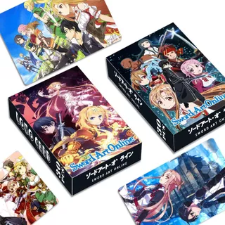 Hộp 30 thẻ card bo góc anime Sword Art Online