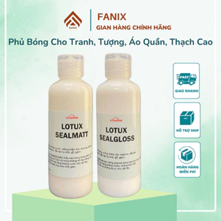 Phủ bóng áo, phủ bóng đất sét, chống thấm tranh acrylic, tranh số hóa Watix sealer gốc nước - FANIX