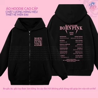 Áo Hoodie Khóa Kéo Cao Cấp BORNPINK TOUR HANOI 2023. BlackPink, idol_kpop93